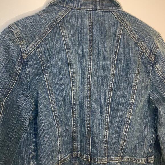 Loft Jean Jacket Size 6 Light Wash Buttons - Picture 5 of 12